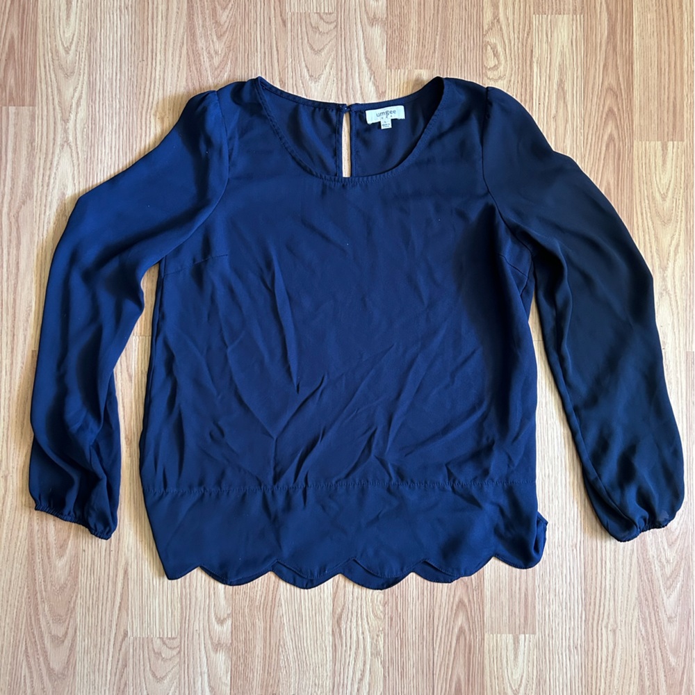Umgee Navy Blue Blouse
